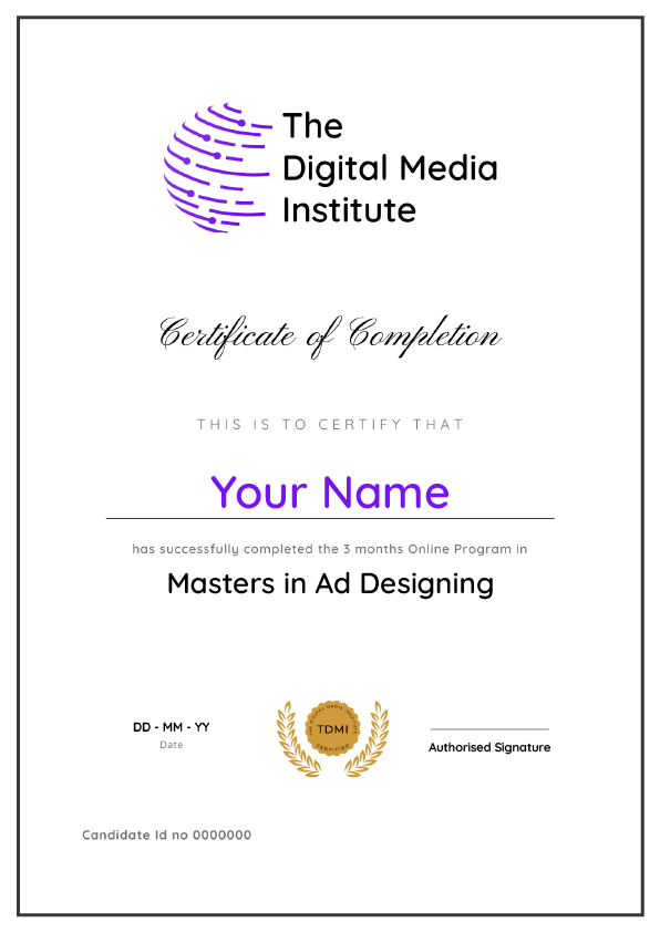 Ad Designing Course Certification​