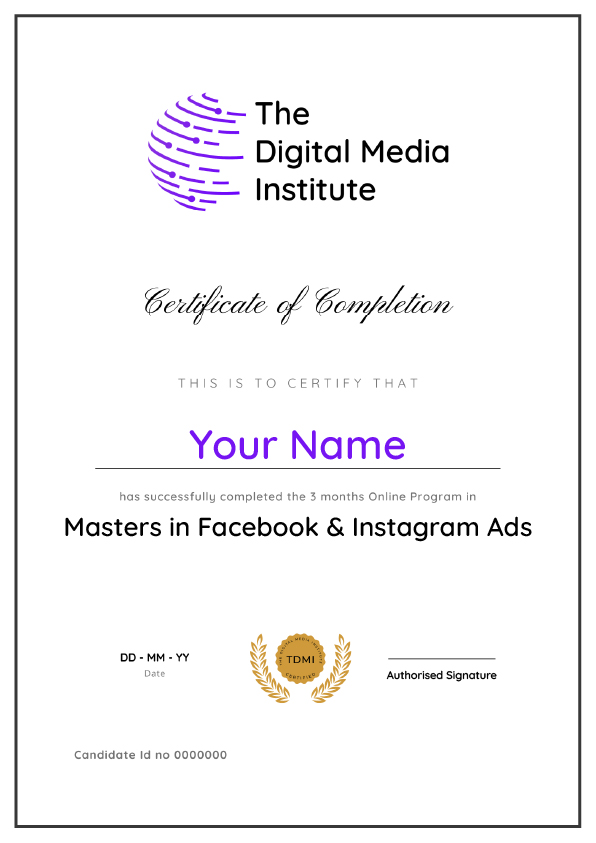 Facebook & Instagram Ads Course Certification​